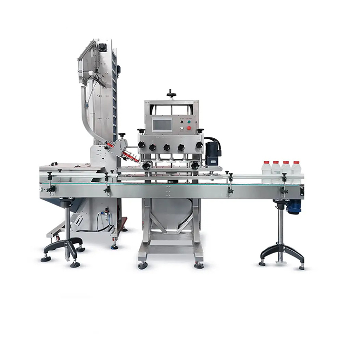 ម៉ាស៊ីនដាក់ដបទឹកដបប្លាស្ទិចល្បឿនលឿនដោយស្វ័យប្រវត្តិ។