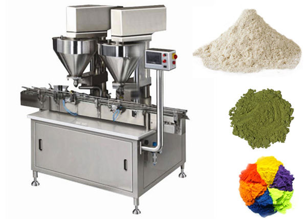 ម៉ាស៊ីនបំពេញម្សៅក្បាល ២ ដោយស្វ័យប្រវត្តិ។